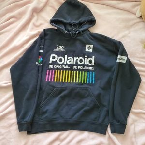 Polaroid black graphic hoodie